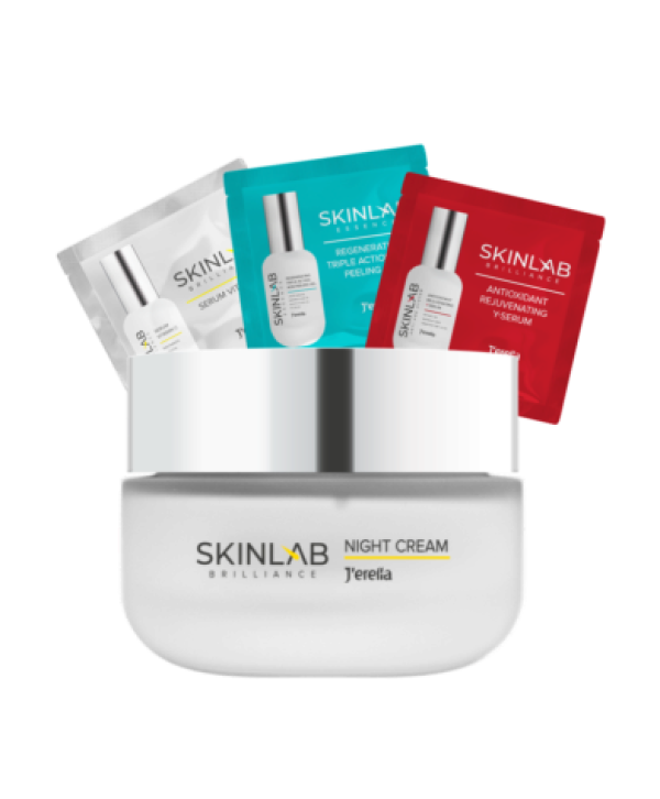 Набір Нічний крем SKINLAB Brilliance + 3 пробника